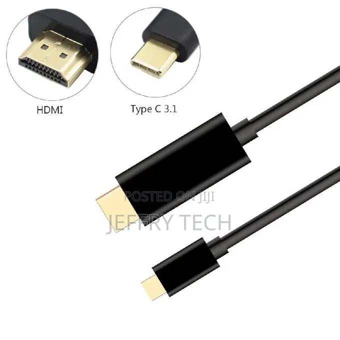 1.8M USB 3.1 Type C Male to HDMI 4K 1080P HD HDTV Convert C