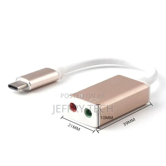 USB Type C To Audio 3.5mm Jack USB3.1 Audio Aux Stereoadapt