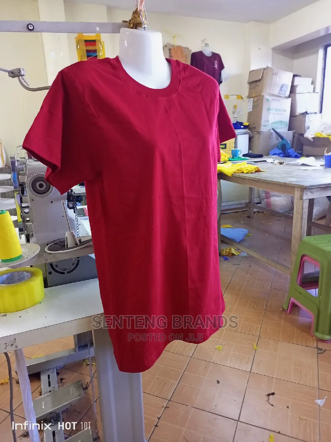 Plain Red Cotton Best Quality T-Shirts