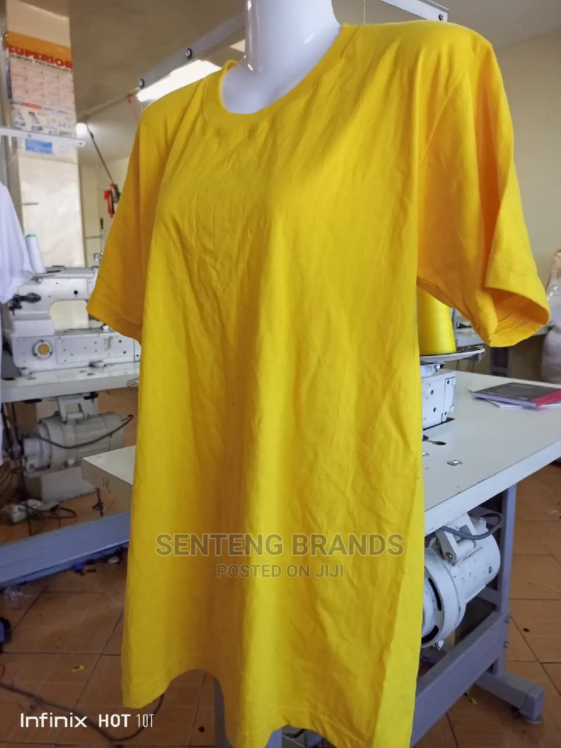 Yellow Best Quality Plain T-Shirts