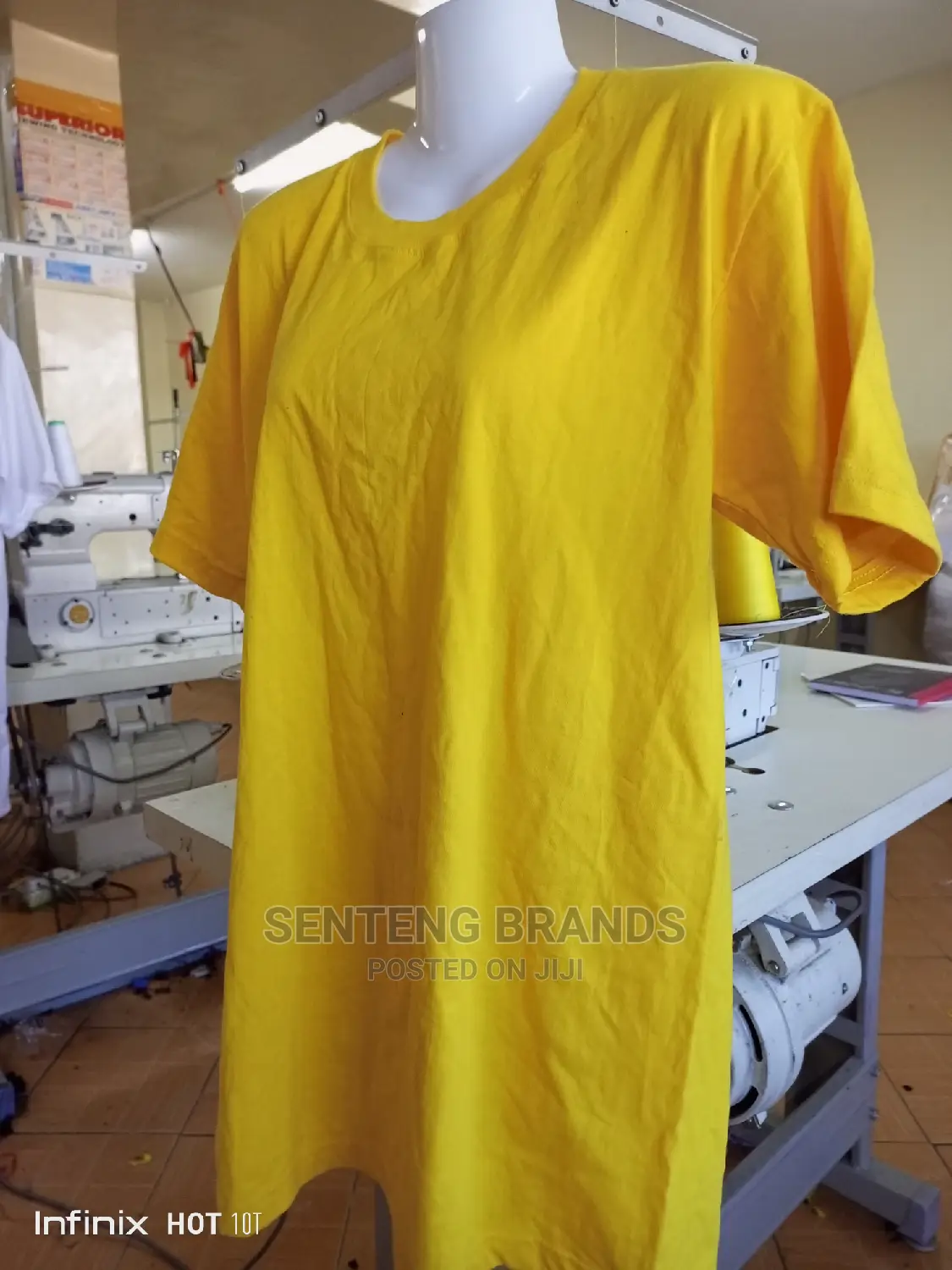 Yellow Best Quality Plain T-Shirts