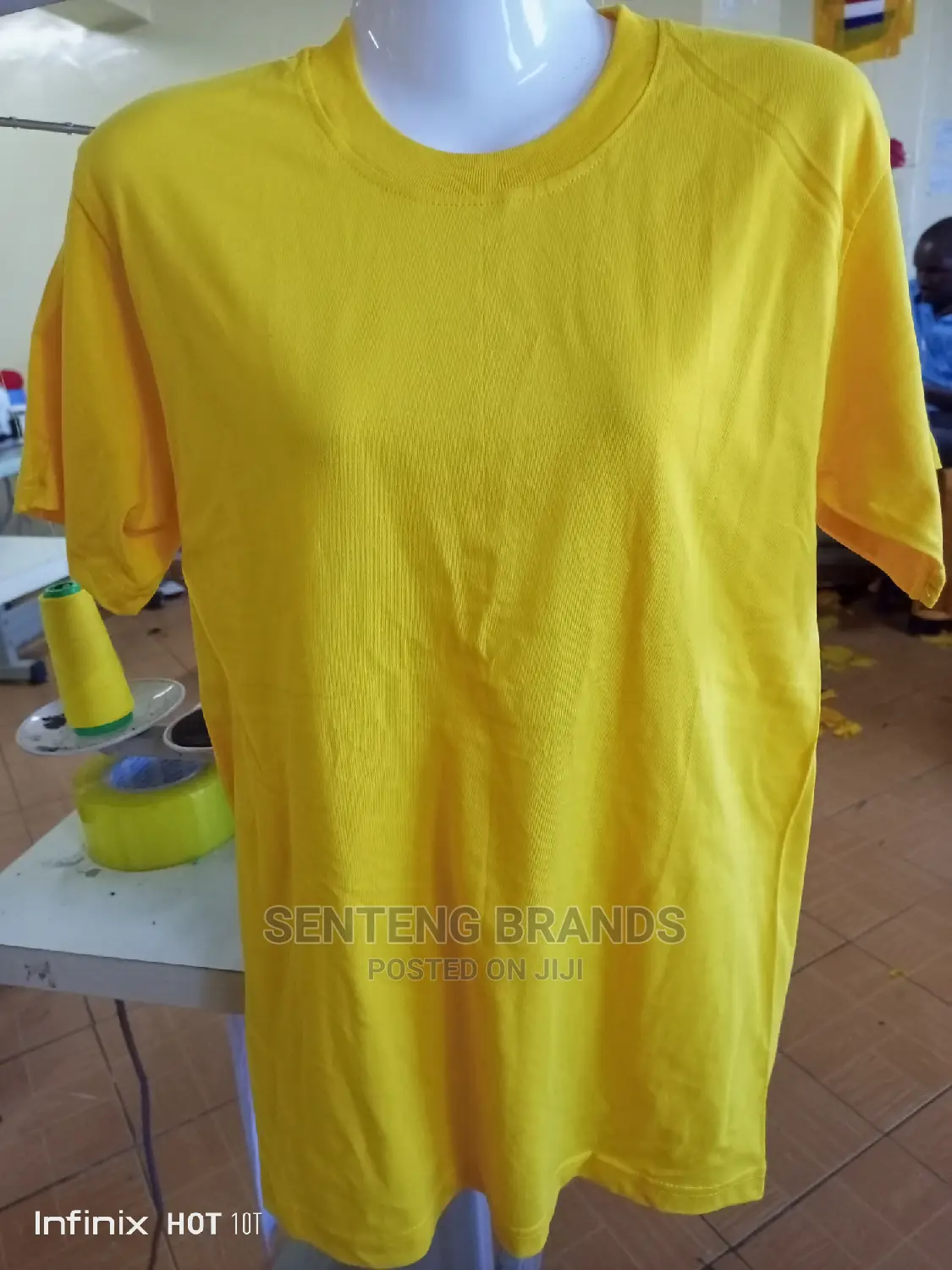 Excellent Cotton Yellow Fitting T-Shirts