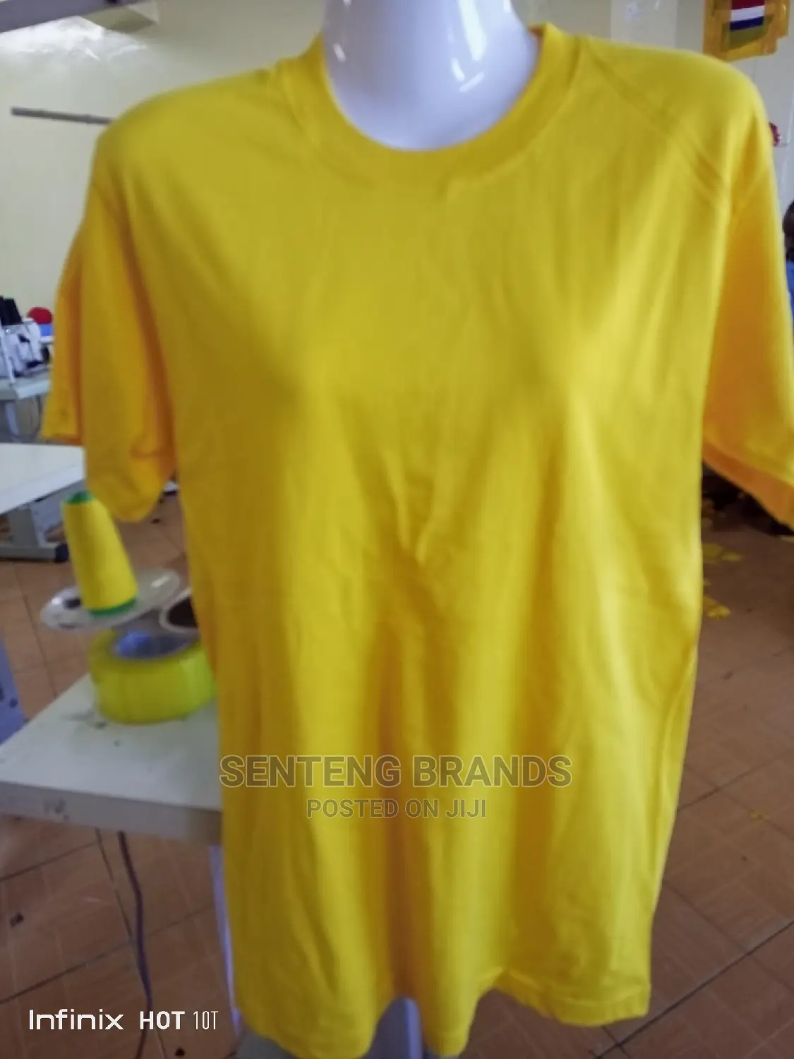 Excellent Cotton Yellow Fitting T-Shirts