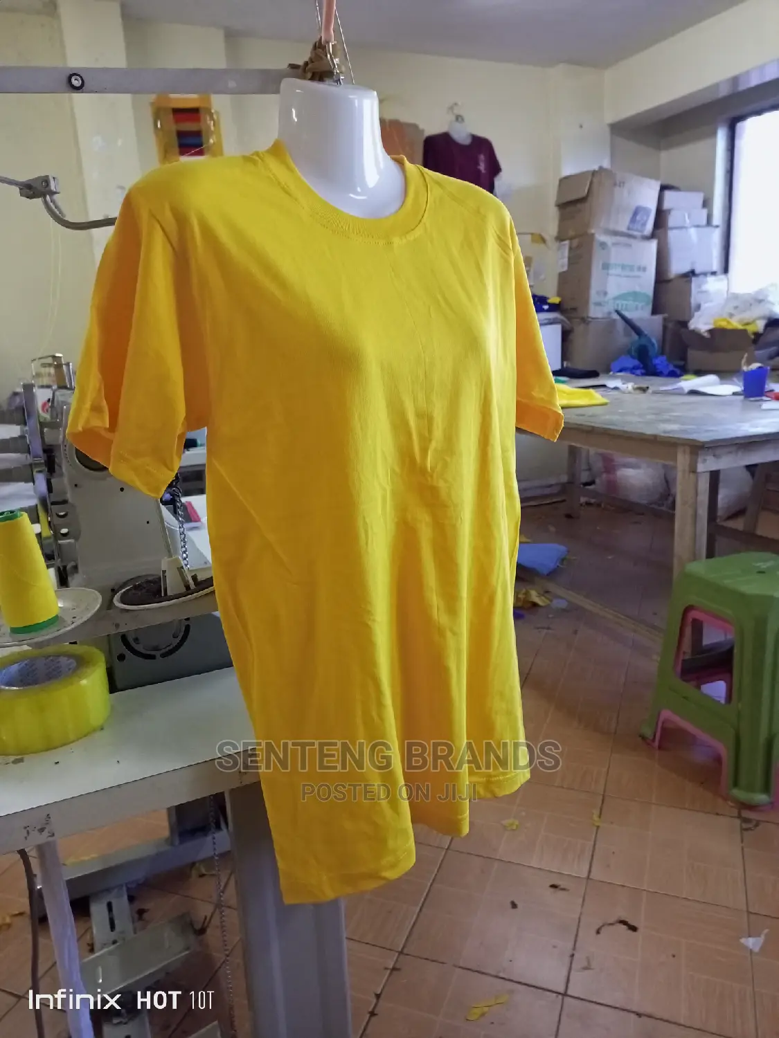 Excellent Cotton Yellow Fitting T-Shirts