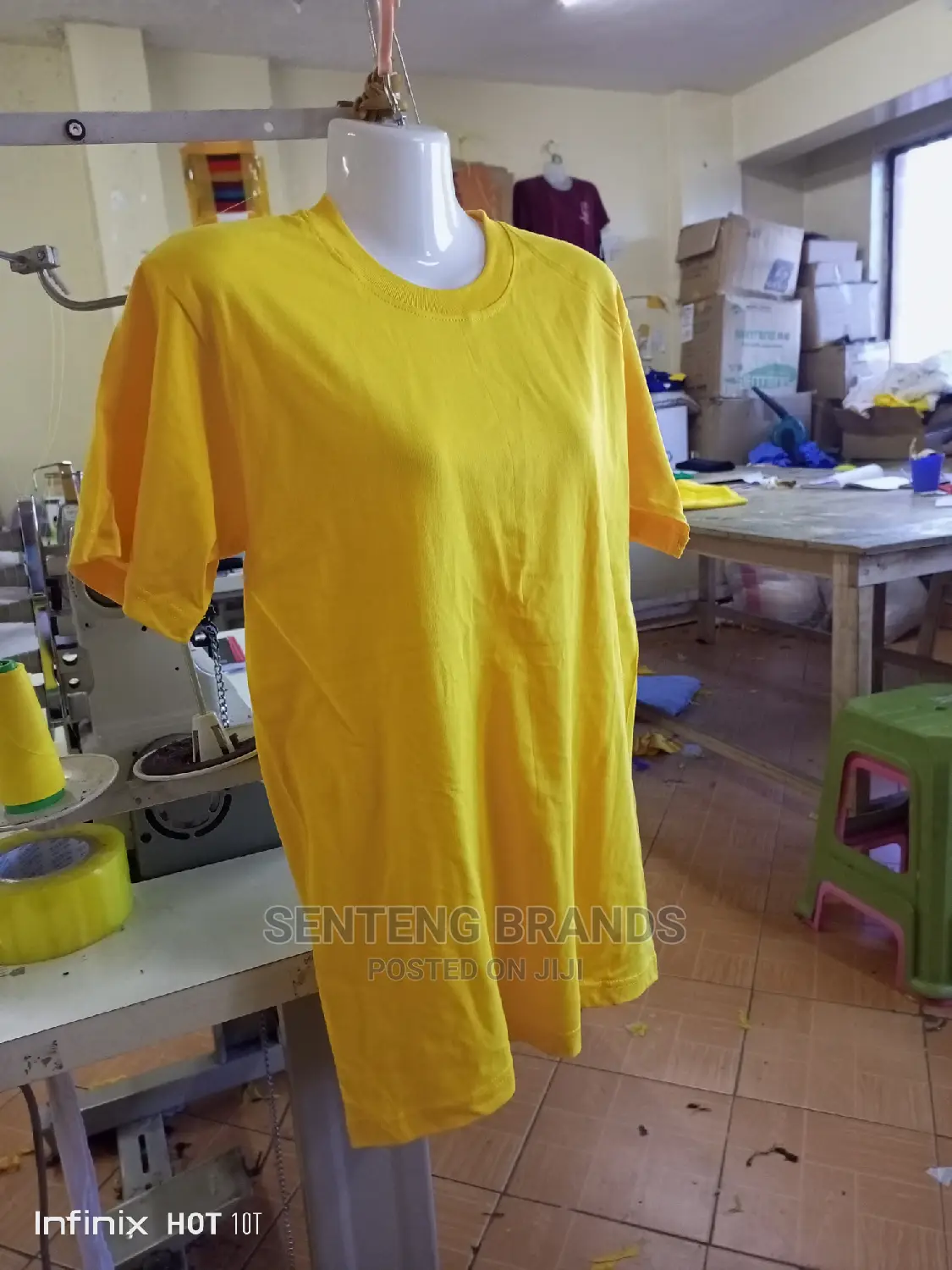 Excellent Cotton Yellow Fitting T-Shirts