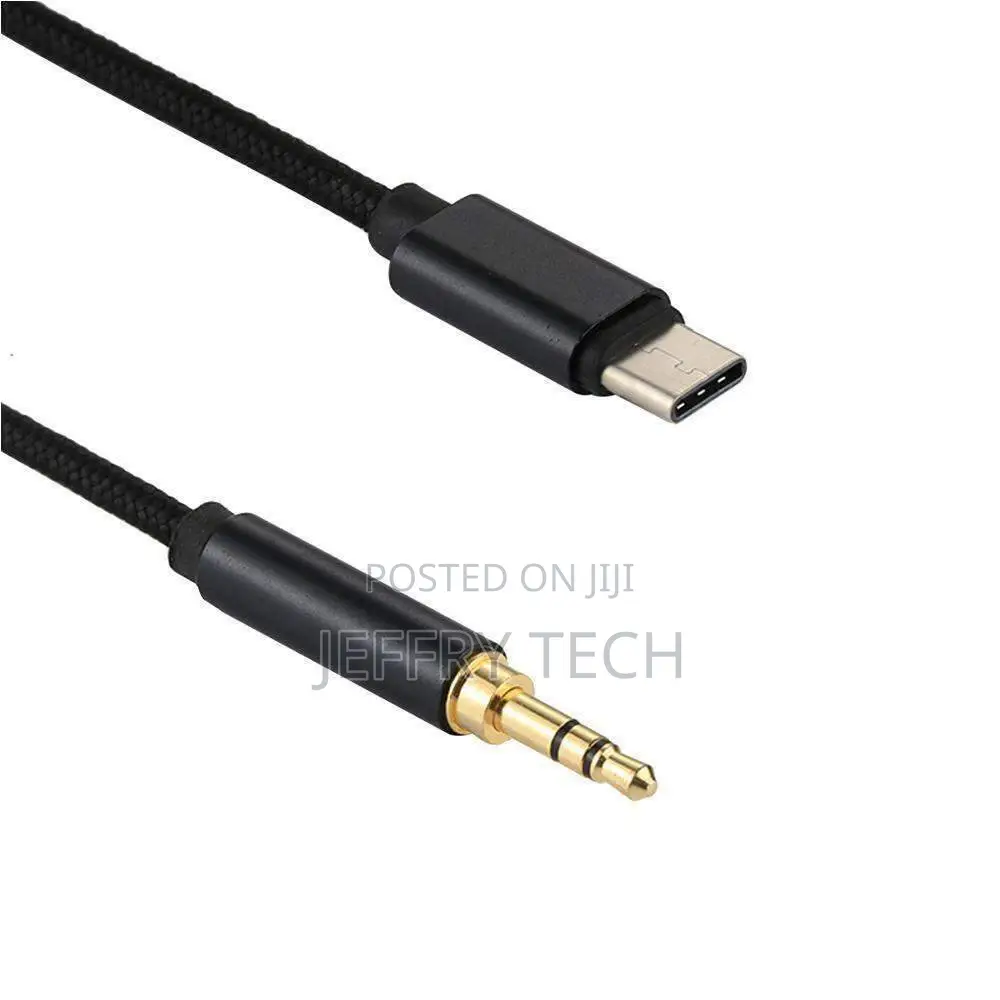 Type-C to 3.5mm Audio Aux Cable,3.5mm Male to USB-C Male Ste