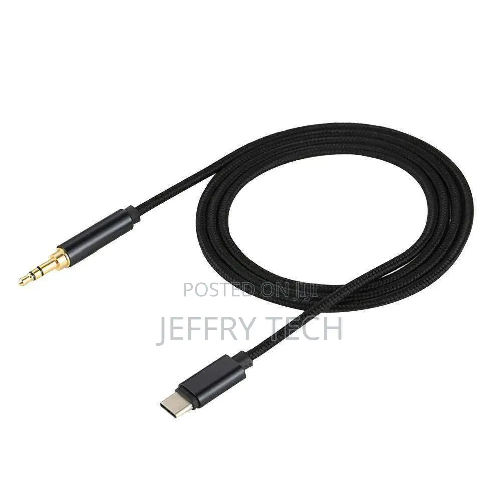 Type-C to 3.5mm Audio Aux Cable,3.5mm Male to USB-C Male Ste
