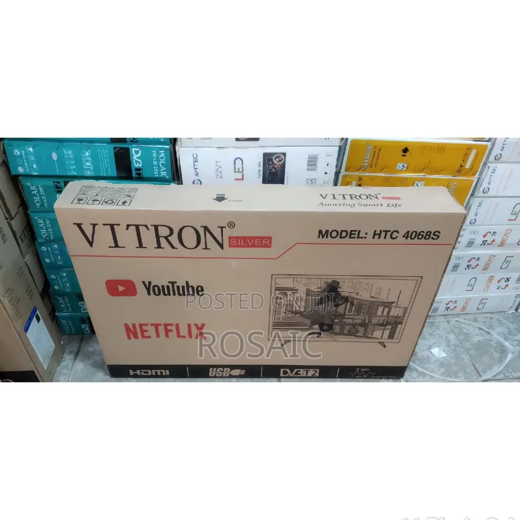 Vitron 40" Smart Tv :1gb Ram+8gb Rom