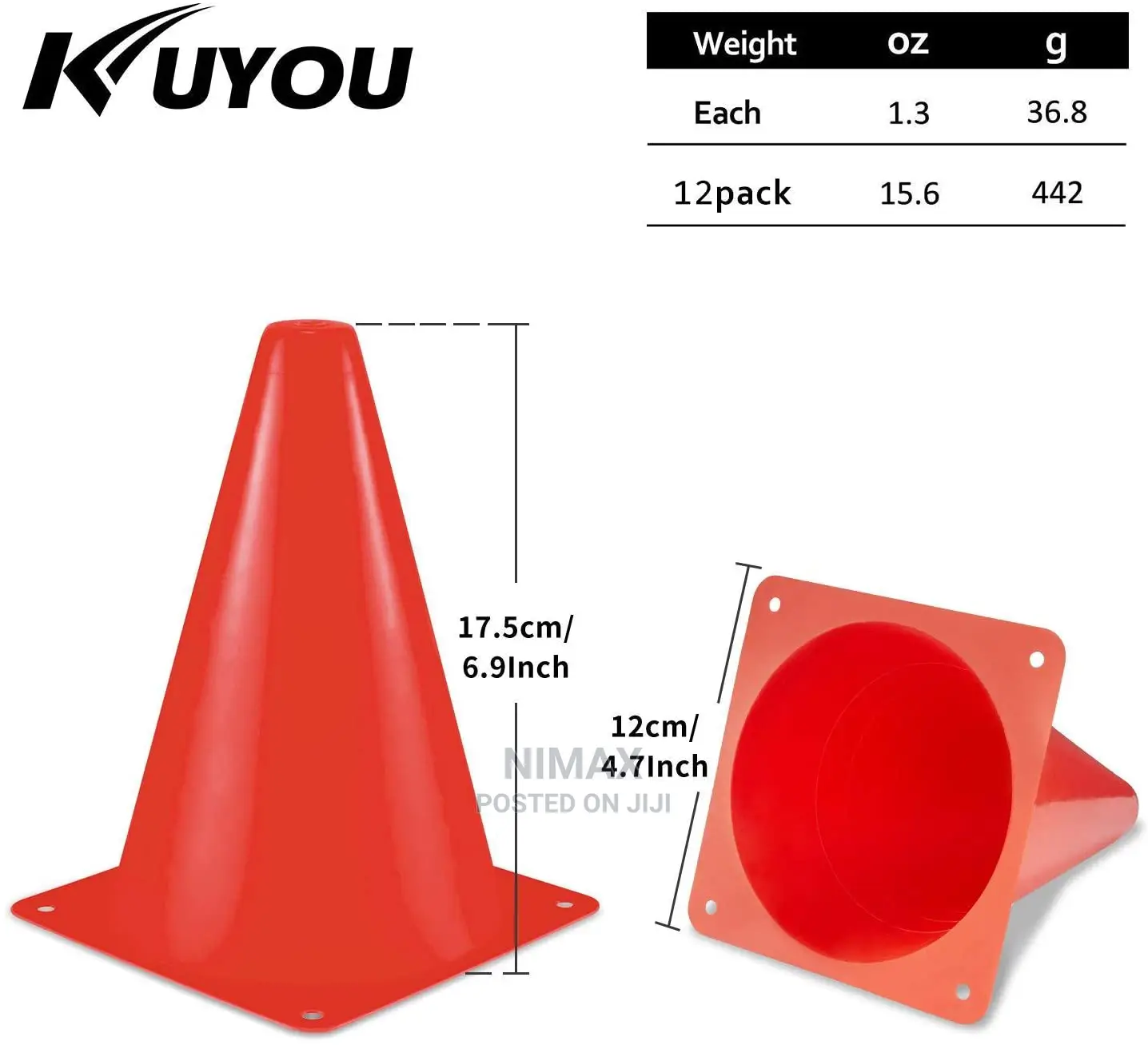 Sports Cones Set of 5pcs.