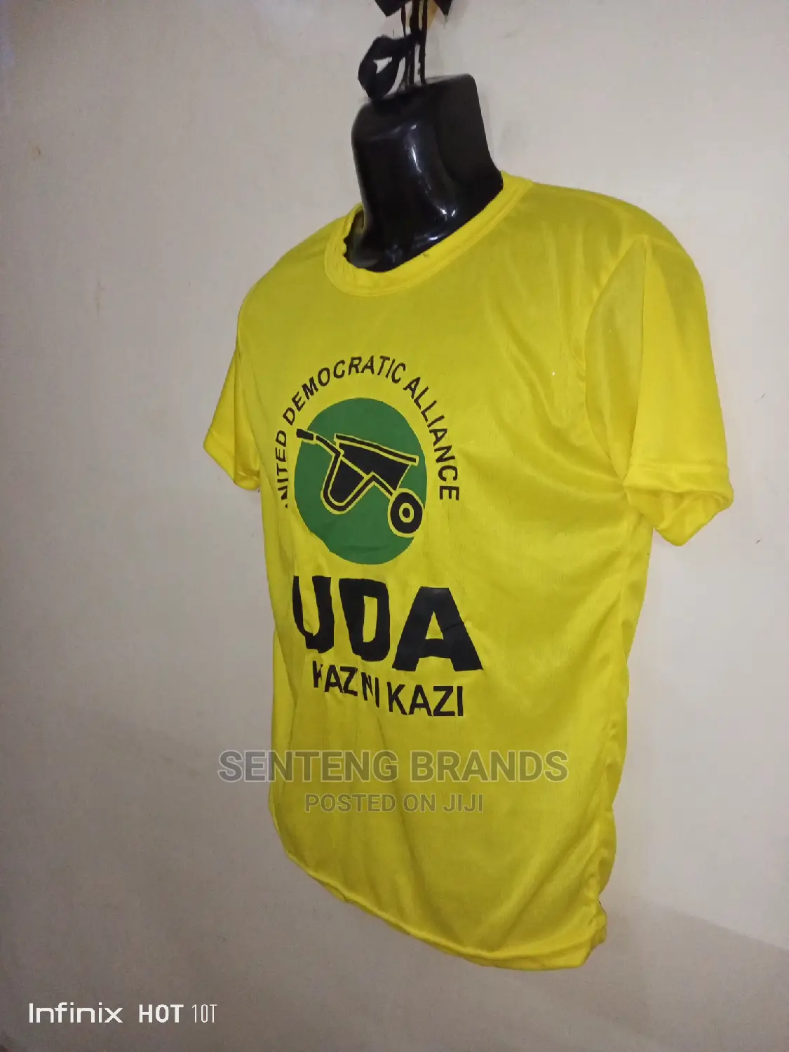 Printed Yellow Campaign T-Shirts for Elections
