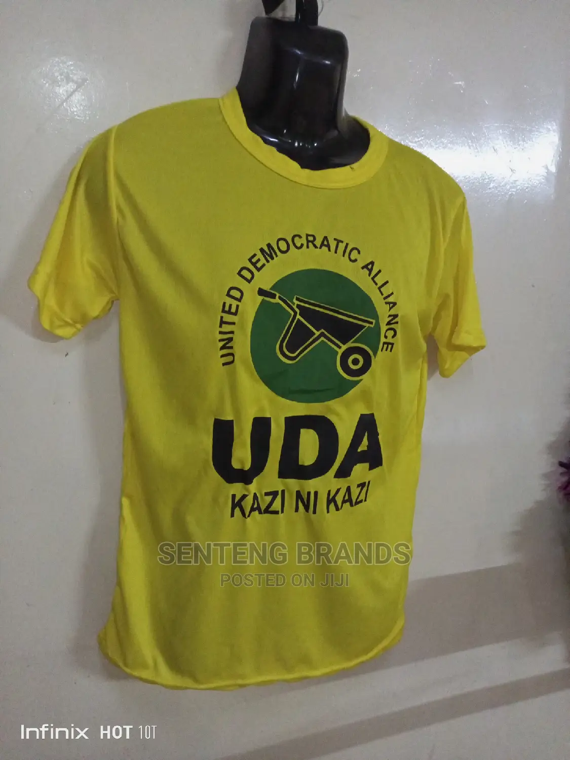 Printed Yellow Campaign T-Shirts for Elections