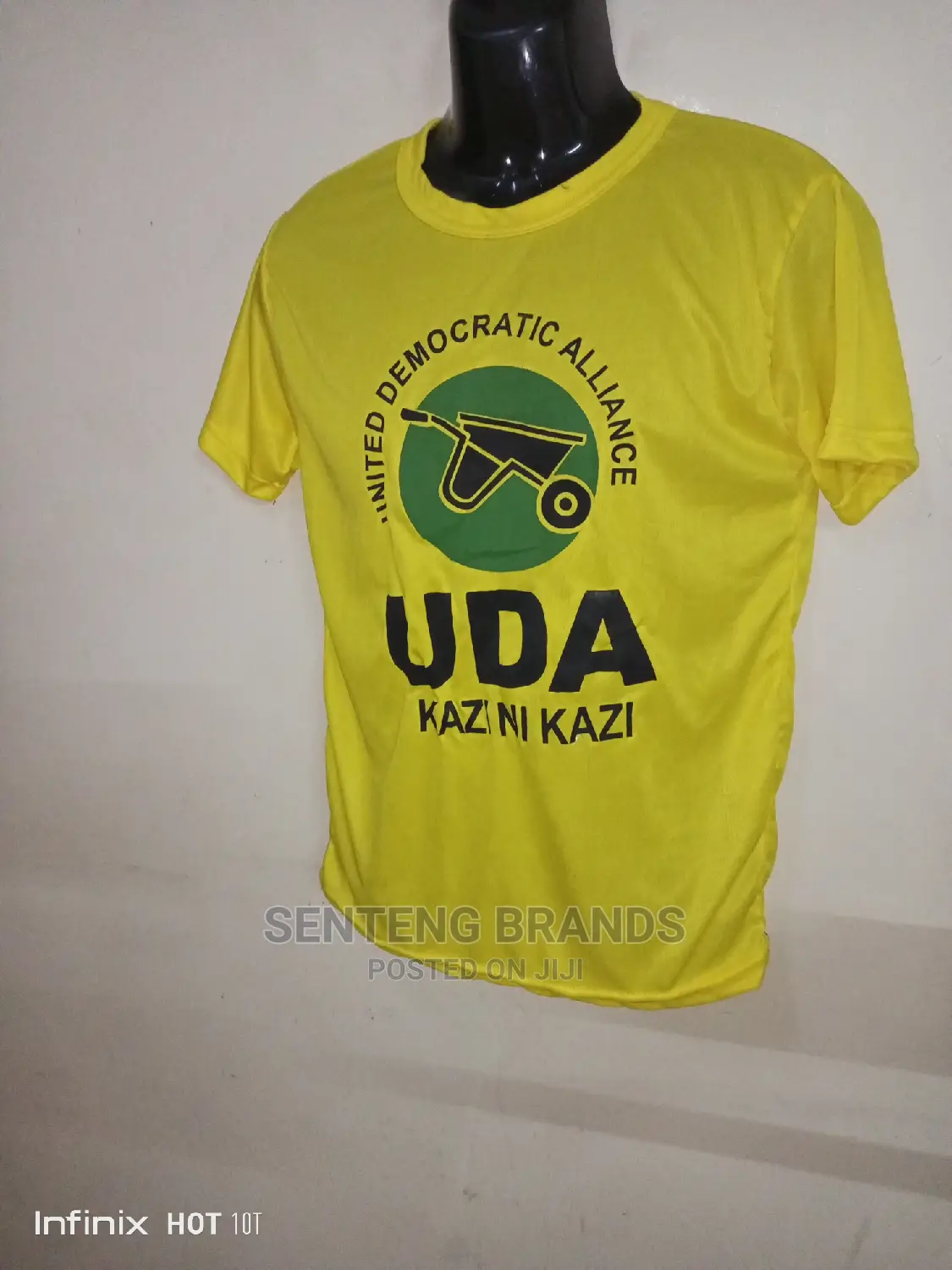 Printed Yellow Campaign T-Shirts for Elections