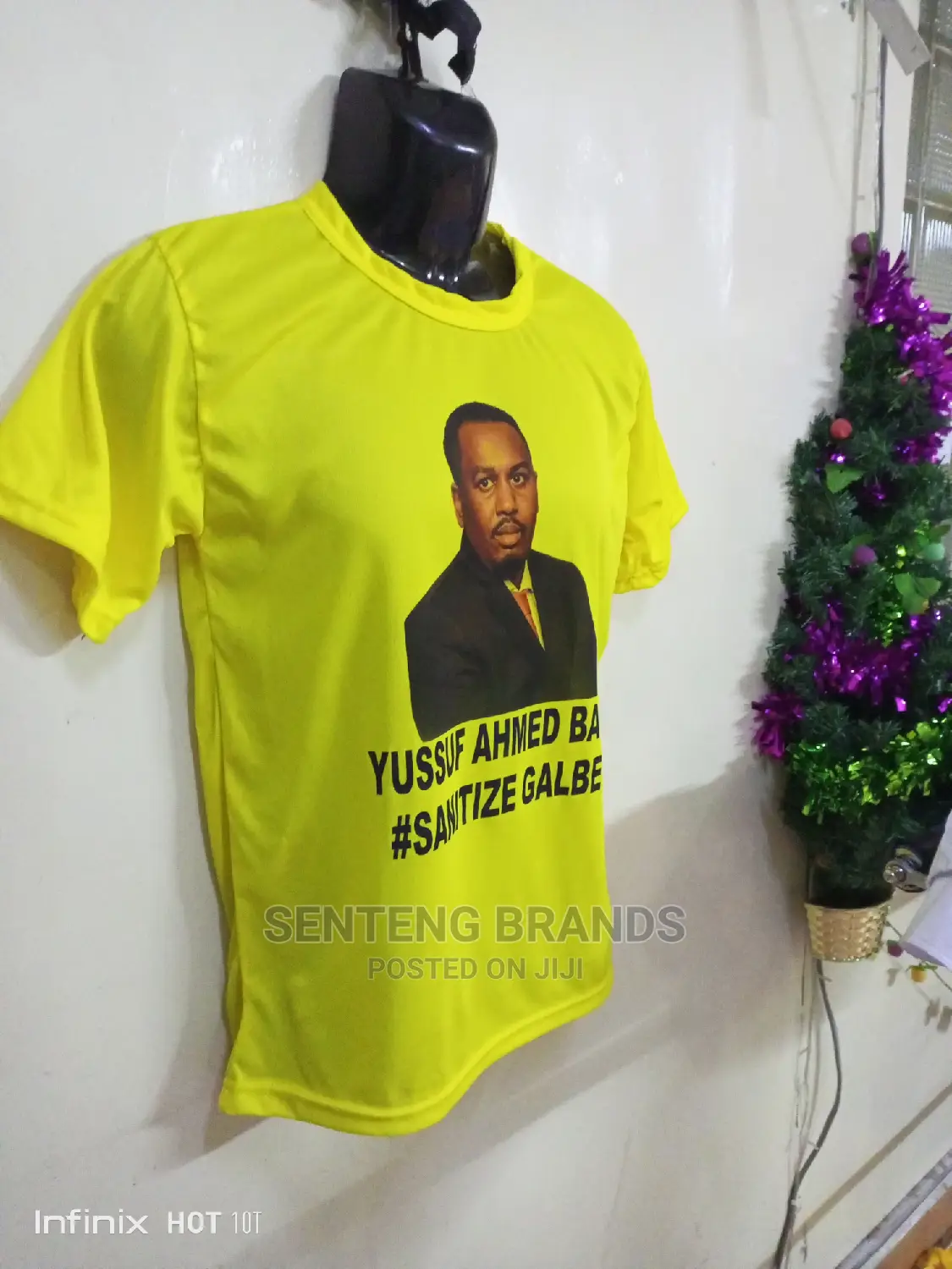 Printed Yellow Campaign T-Shirts for Elections