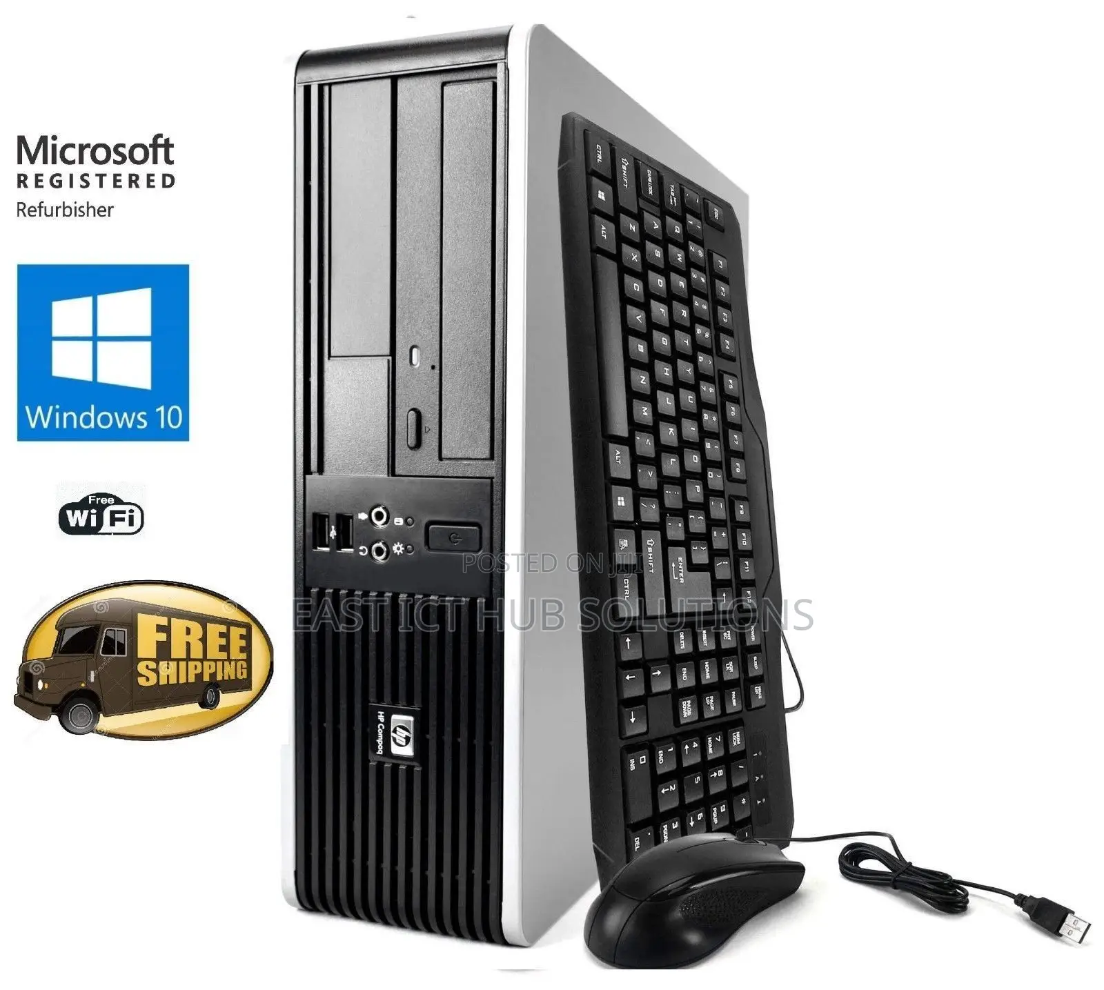 Desktop Computer HP EliteDesk 800 2GB Intel Core 2 Duo HDD 160GB