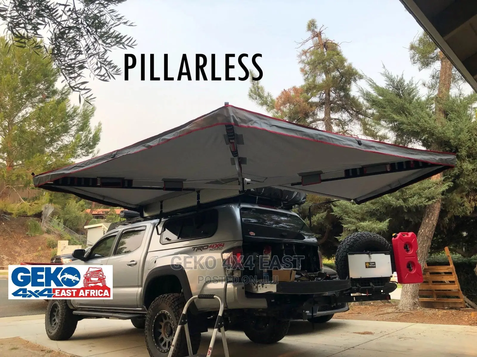 AWNINGS, 270° Pillarless Freestanding Vehicle Mounted Awning