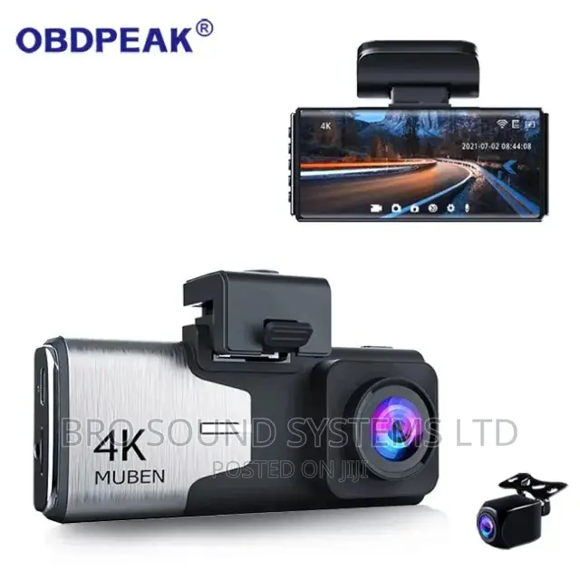 Dashboard Camera, Duel Lens, 4K Image, 24hrs Monitoring