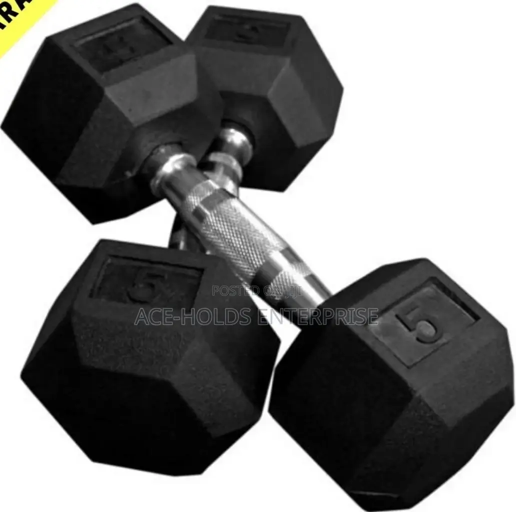 Iron 10kgs Hexagon Dumbbell.