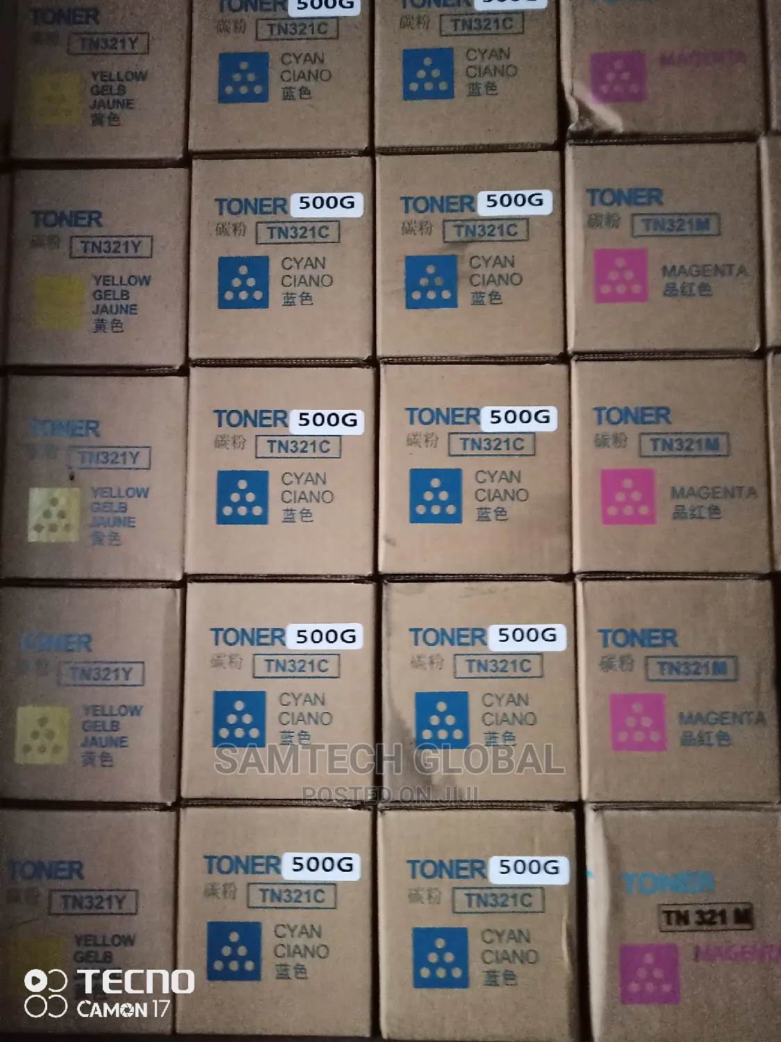 Cyan and Magenta Toner for Konica C 224/284/364