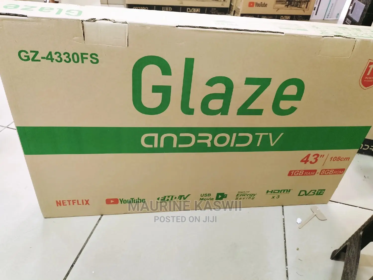Tv Smart Glaze 43 Digital Free Air Channel