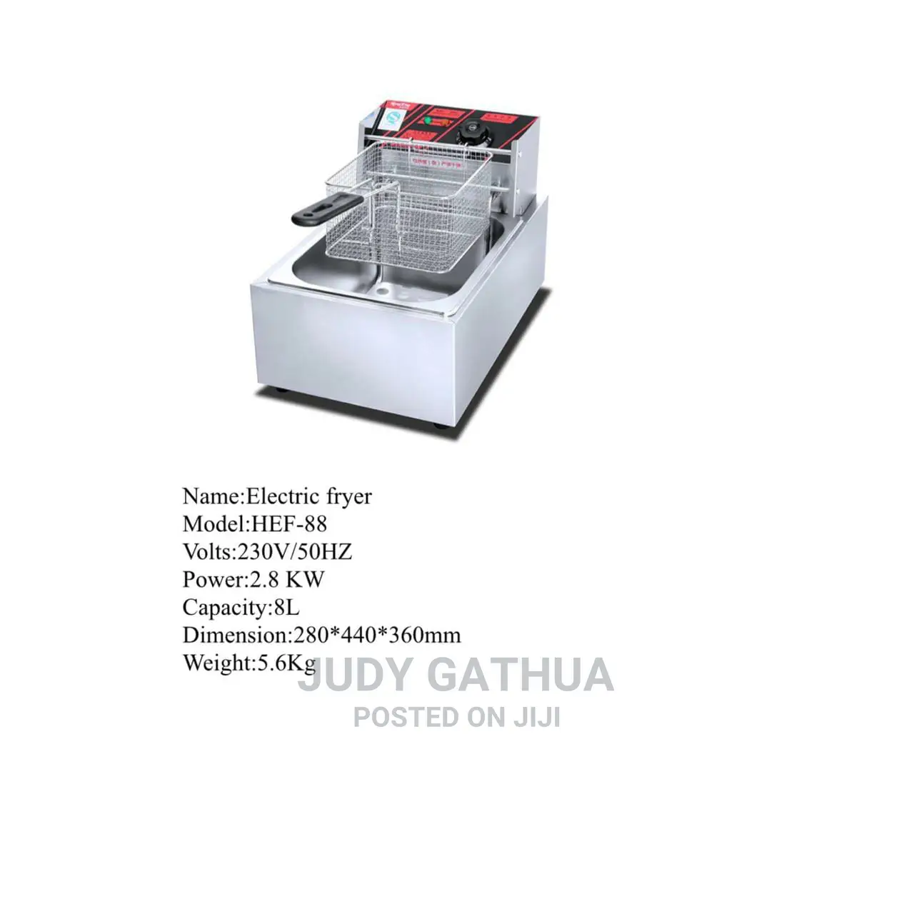 Electric Fryer Hef-88