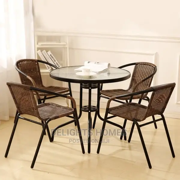 4 Seater Wicker Table Set
