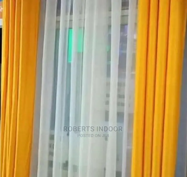 Yellow Elegant Curtain