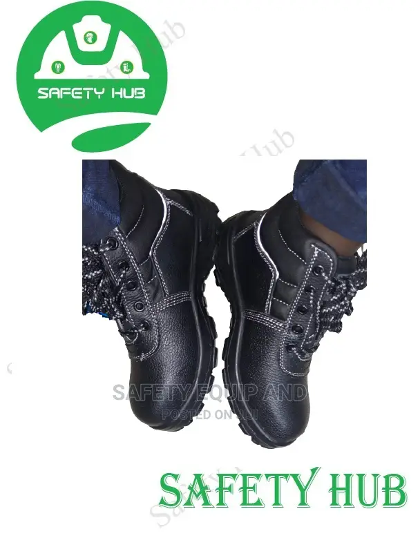 Safety Working Boots With PU Rubber Boots