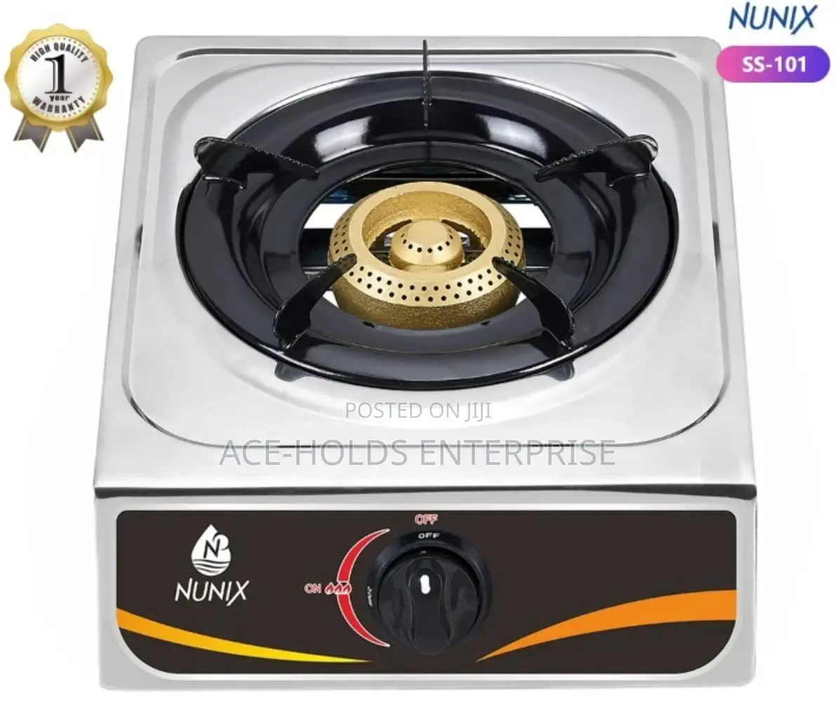 Stainless Steel Nunix Single Burner Gas Cooker