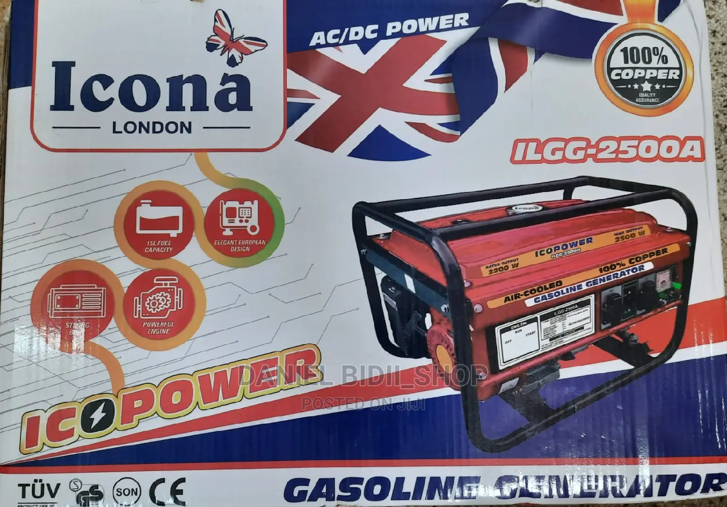 Icona Petrol Generator 4stroke 2.5kva