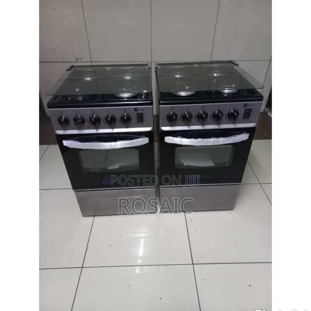 Glass Top 4 Gas Standing Cooker Auto Ignition