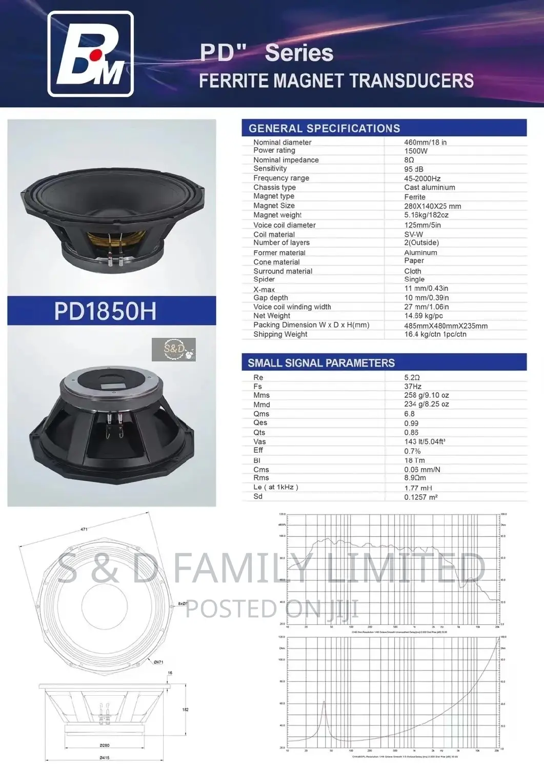 PD 1850 Base Speaker