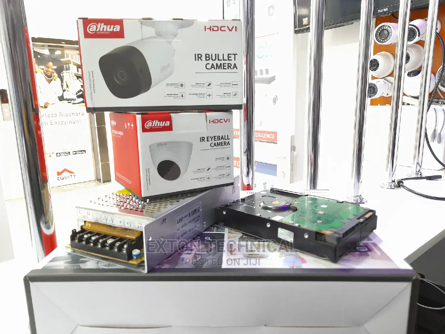 2 Dahua Cctv Camera Complete System
