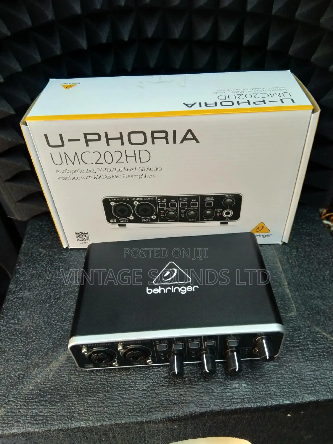 Behringer Umc 202 Usb Studio Soundcard/ Audio Interface
