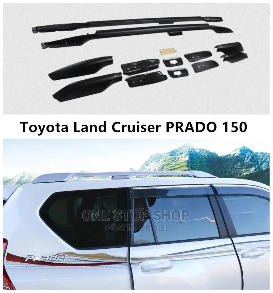 Toyota Land Cruiser Prado 150 Series Roof Rack Rail Pair