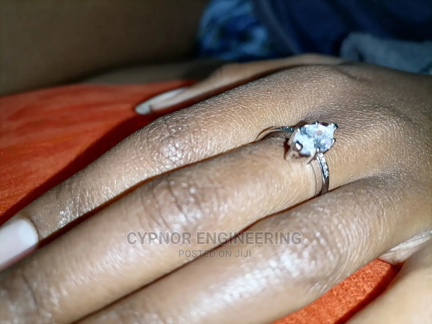Beautiful Engagement Silver Ring