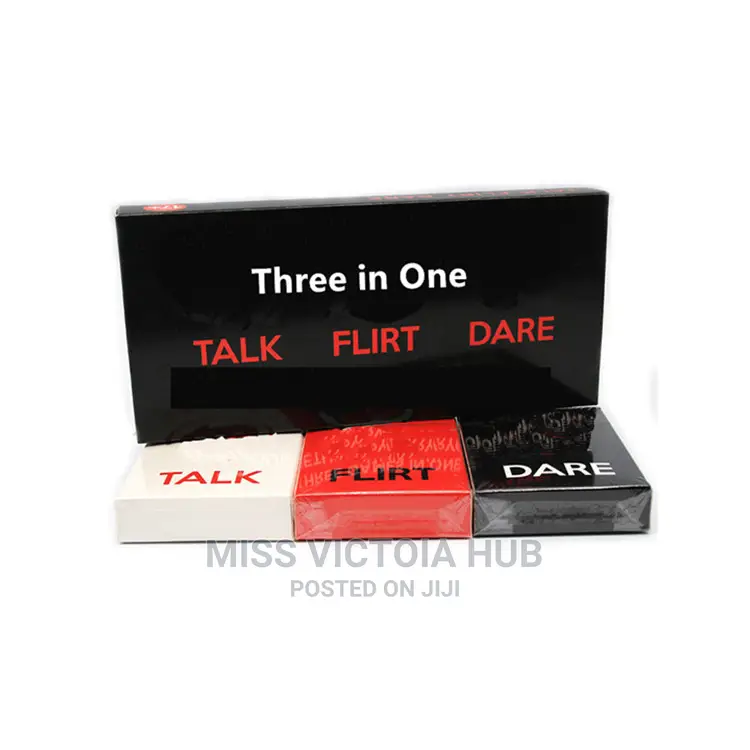 3 Games in 1: Talk, Flirt Dare Romantic Cards Adult Games