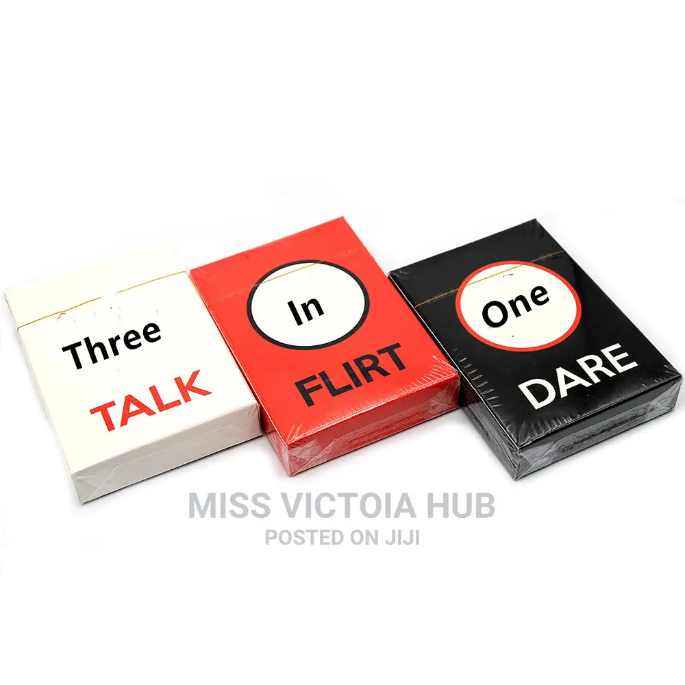 3 Games in 1: Talk, Flirt Dare Romantic Cards Adult Games