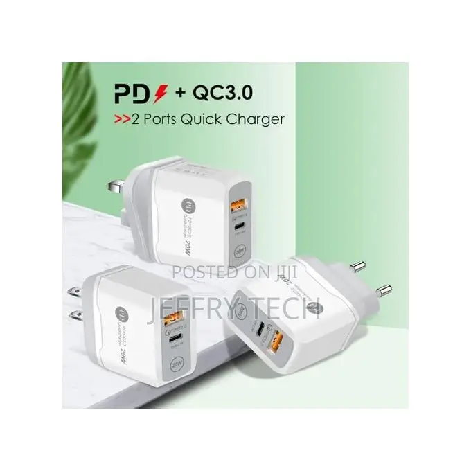 Fast Charger Generic USB Type-C PD QC3.0 20W Quick Charger
