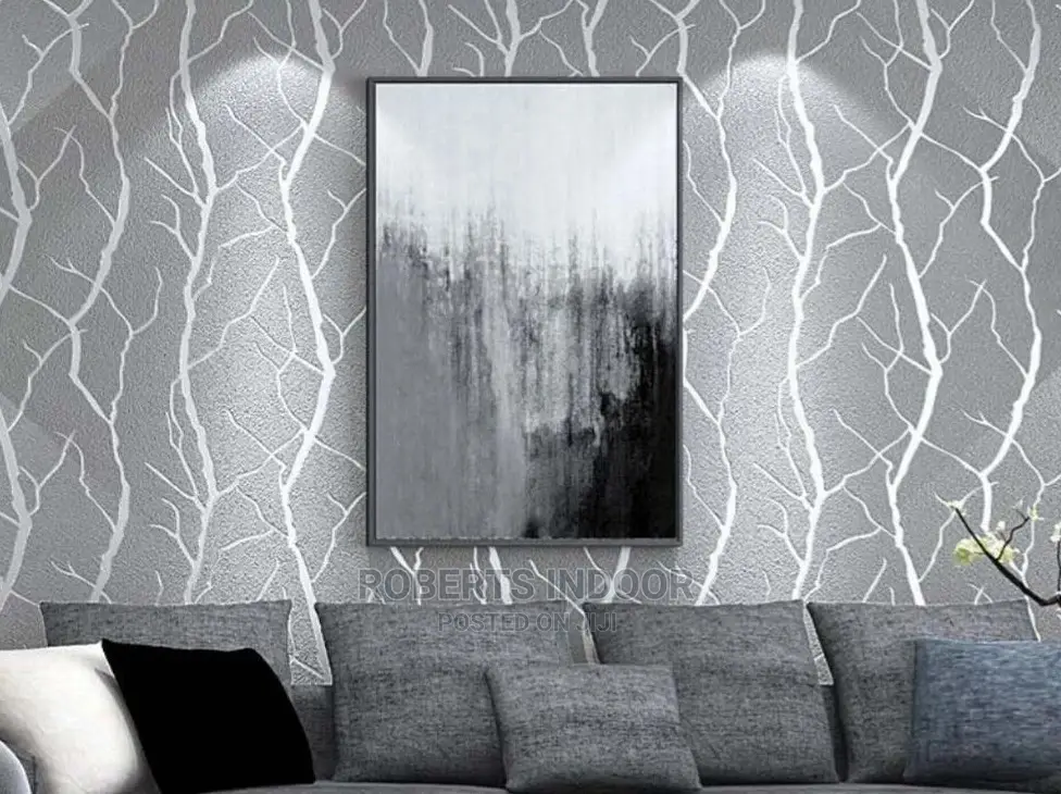 Silver and Grey Elegant Wallpaper