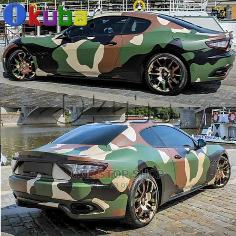 Camouflage Woodland Forest Vinyl Car Wrap