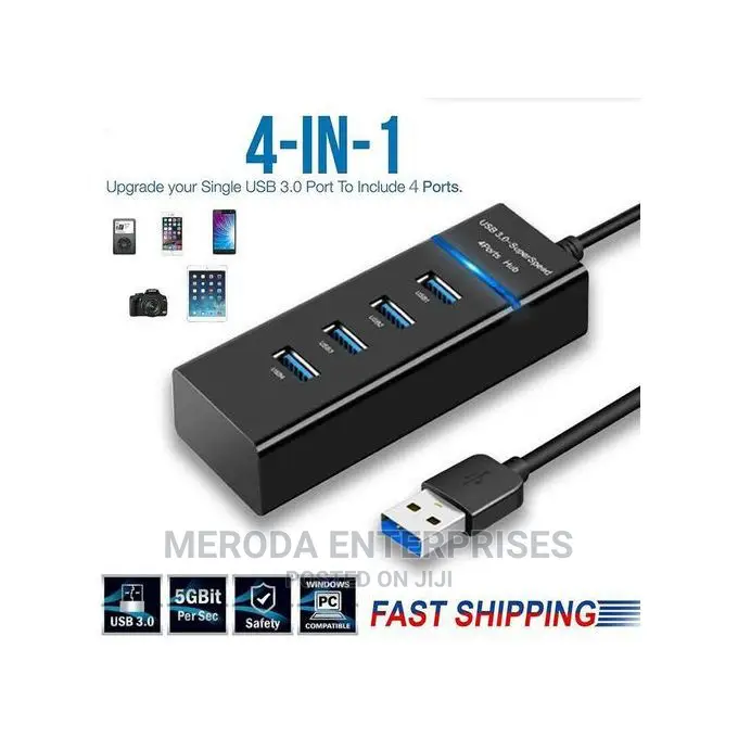 Generic Usb 3.0 HUB 4 Port Extender Splitter for Laptop/Pc