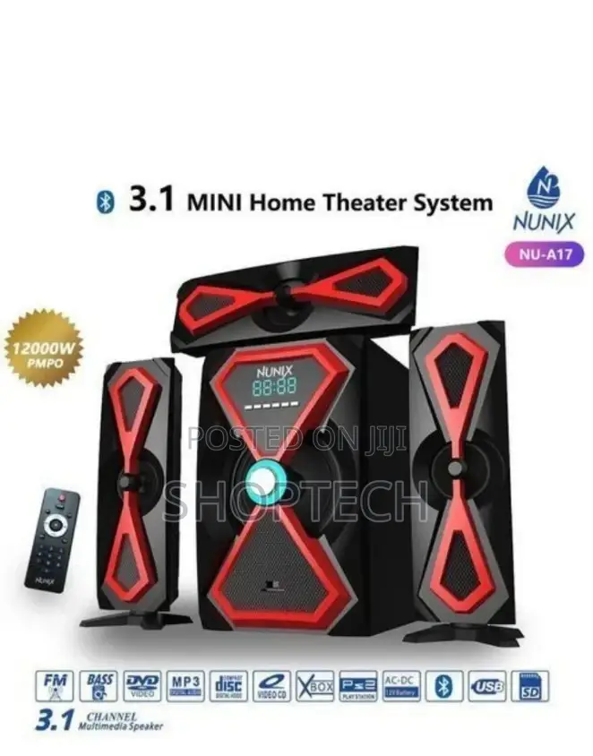 3.1 Ch Nunix A17 Multimedia Speaker System .