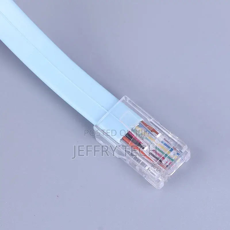 1.5M Blue Db 9pin Rs232 Serial Port to Rj45 Cat5 Lan Console