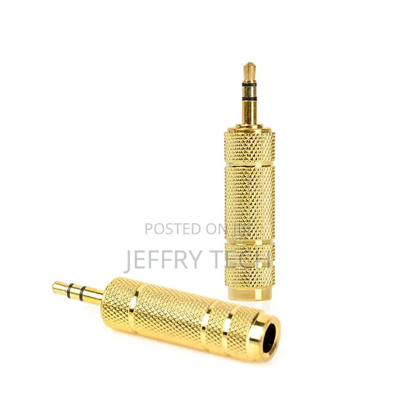 6.5 Mm Socket Female to 3.5 Mm Plug Male Stereo Audio Adapte