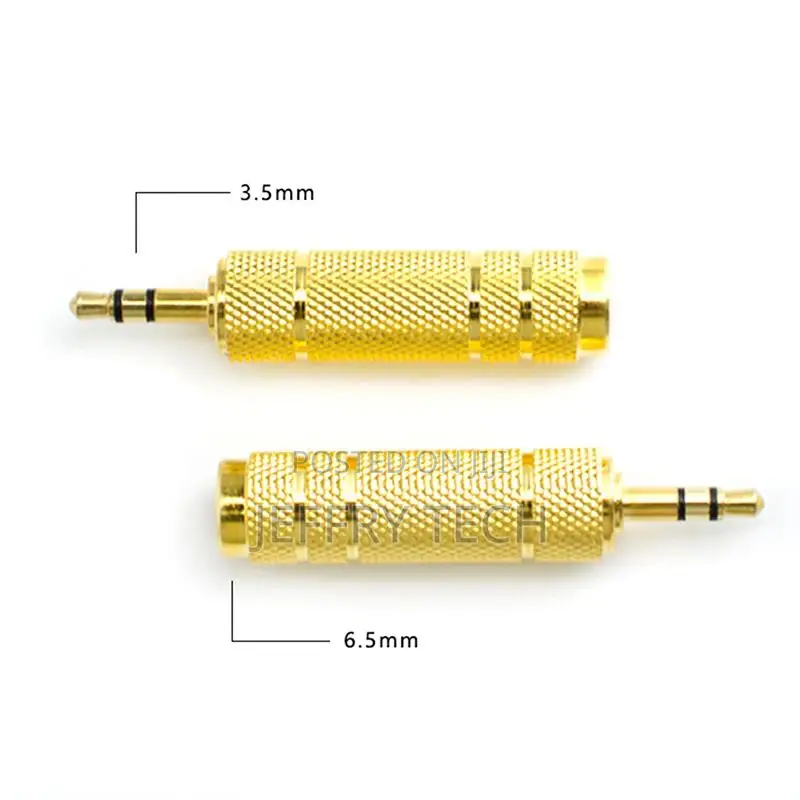 6.5 Mm Socket Female to 3.5 Mm Plug Male Stereo Audio Adapte