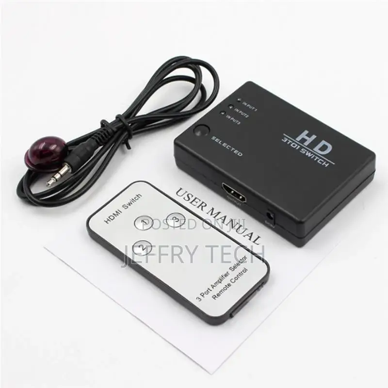 3 or 5 Port Hdmi Splitter Switch Switch Hub + Remote 1080P F