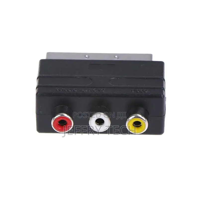 Silver Scart-To-3rca Composite Phonon I / O Switch + Convert