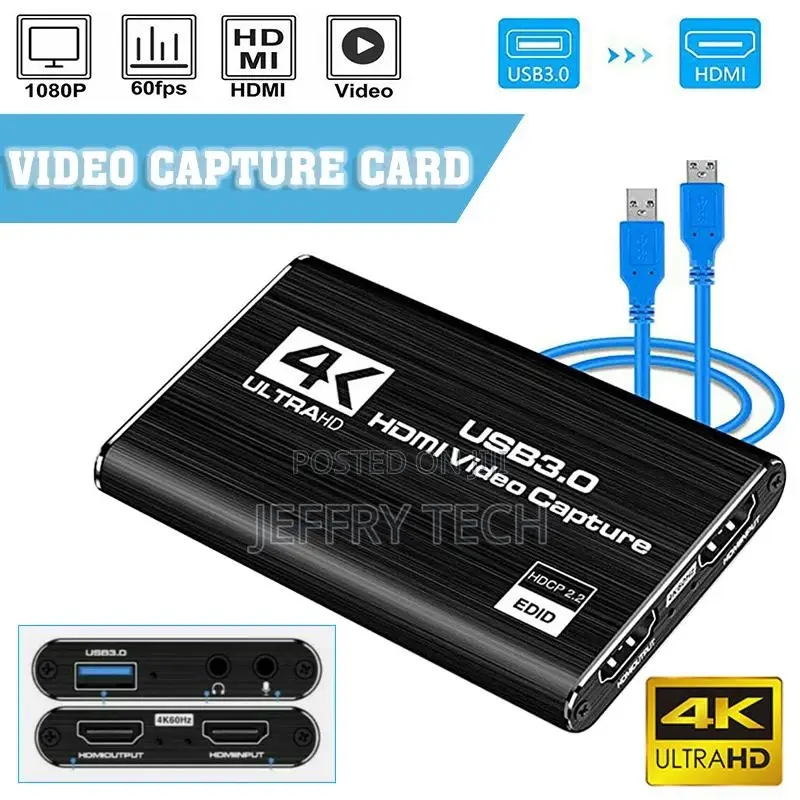 4K 1080P HDMI to USB 3.0 Video Capture Card Game Live Stream
