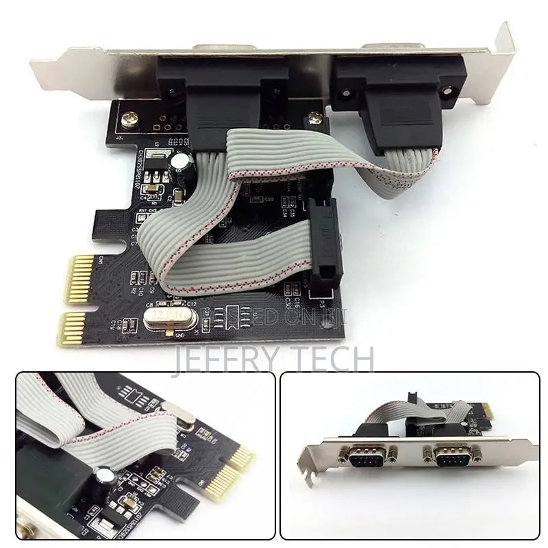 PCI Express PCIE Expansion Card 2x Serial Interfaces COM Po