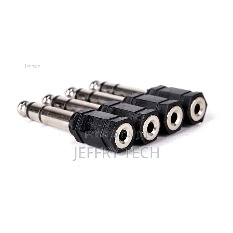 4pcs 6.35mm 1/4 Inch Stereo Male Plug to 3.5mm Female Socket